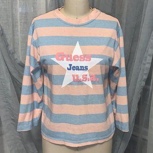 Vintage Guess Jeans USA striped long sleeve